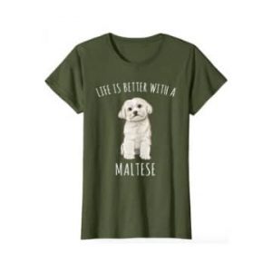 comprar ropa con imagenes perro maltes camiseta