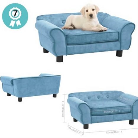 sillon azul para perros