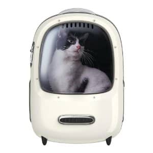 petkit transportin blanco para perros gatos