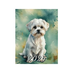 agenda original perro bichon maltes