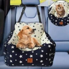 asiento coche para perros mini con arnes