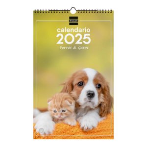 calendario mural perros y gatos finocam
