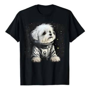 camiseta con imagen perro maltes austronauta comprar en amazon