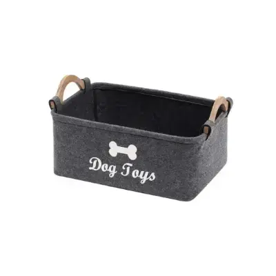 bamgminda Cesta plegable para juguetes de mascotas