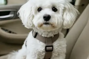 cinturon perro coche para bichon maltes
