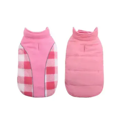 citetoile Abrigo cachorro reversible reflectante rosa XS