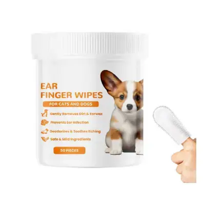 KMANGMAN Limpiador ojos oídos y orejas perros dedales de limpieza