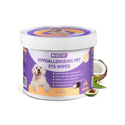 HICC PET Toallas de ojos para perros elimina manchas de lágrimas