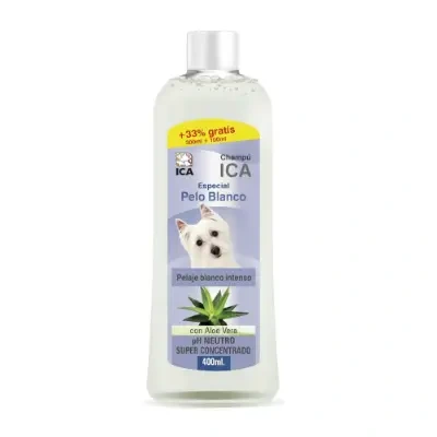 ICA shampoo para perro maltes bichon con aloe vera