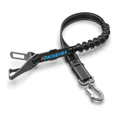 Iokheira Cinturón de seguridad para perros mosquetón giratorio