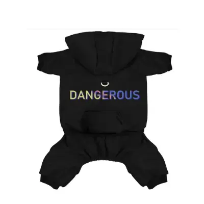 Isefia Sudadera Suéter de lana con capucha para perros pequeños