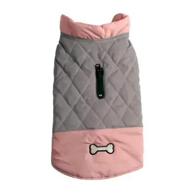 JoyDaog Abrigo reversible para perros pequeños impermeable