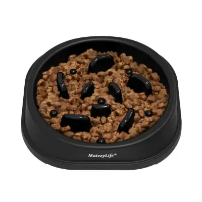 mateeylife comedero lento para perros pequeños