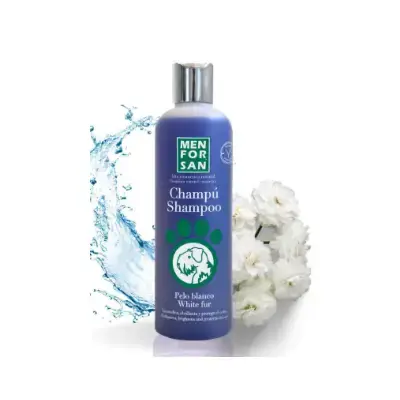 Productos de Cosmética para Bichón Maltés menforsan champoo para perros pelo blanco