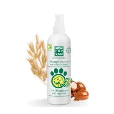 Productos de Cosmética para Bichón Maltés menforsan champoo seco para perros blancos