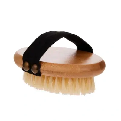 Mikki Cepillo de mano con cerdas para pieles suaves perros de pelo corto