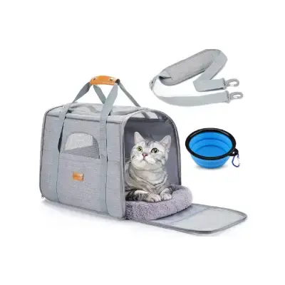 morpilot Portador de perro pequeño con correa colchón tazón