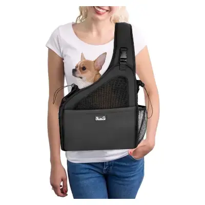 Nasjac Bolsos manos libres para perros correa acolchada