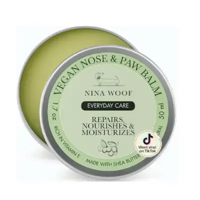 Productos de Cosmética para Bichón Maltés Nina Woof Crema para almohadillas perros con manteca de carité