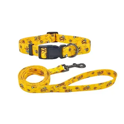 Olahibi Collar y correa a juego de 150 cm para perros pequeños