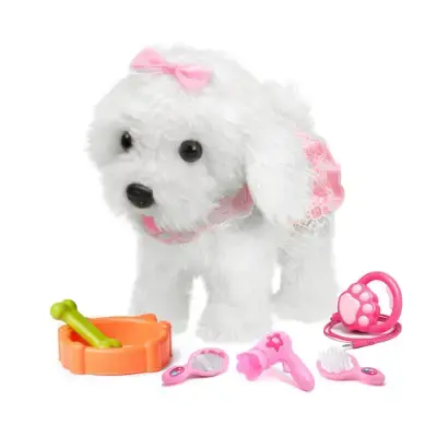 OR OR TU Peluche interactivo maltes perro de juguete