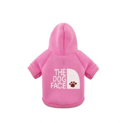 Paiaite - Sudadera rosa con capucha para perro cachorro cálida