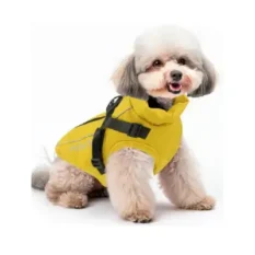 PcEoTllar Chaqueta reflectante con arnés para perros mini
