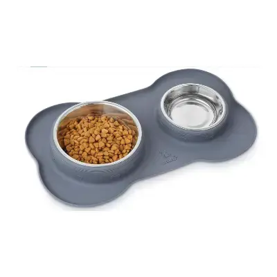 Pecute Comedero para cachorros con base de silicona