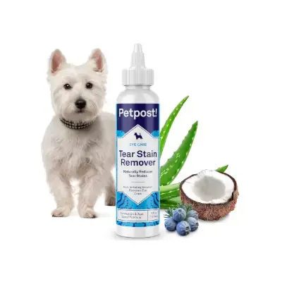 Petpost Mejor limpiador ojos para perros natural con aceite de coco