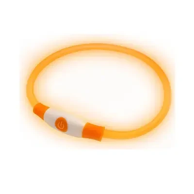 PetSol Collar LED para perros luz intermitente recargable por USB