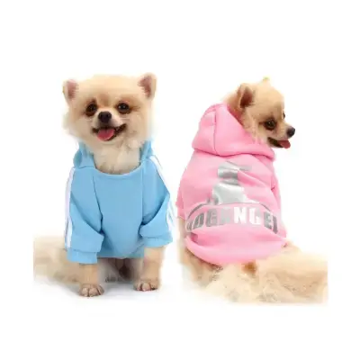 quicheng Jersey para cachorros sudadera rosa/azul x-small