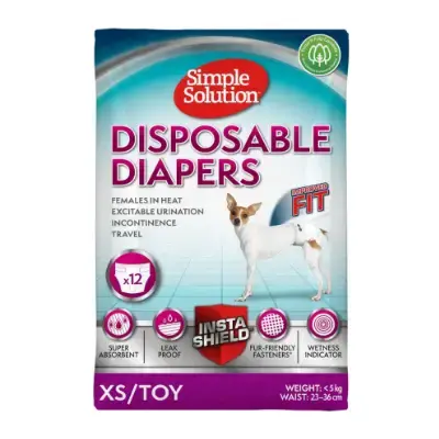 simple solution pañales deshechables perros hembras