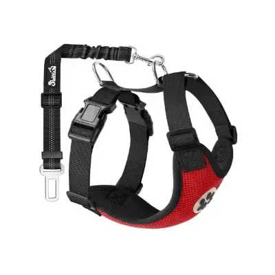 SlowTon Arnés con cinturón de perro para auto