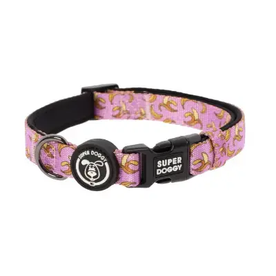 SUPER DOGGY Collar pequeño nylon perro acolchado diseños de moda