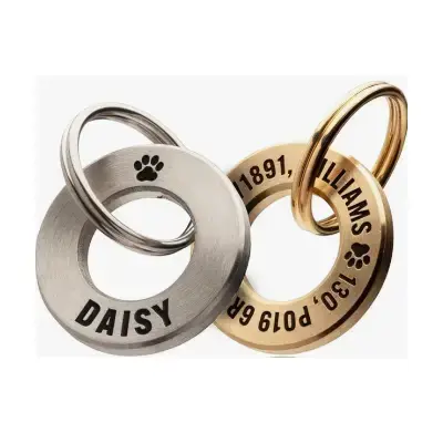 ukr Placa identificación personalizada de perro latón macizo