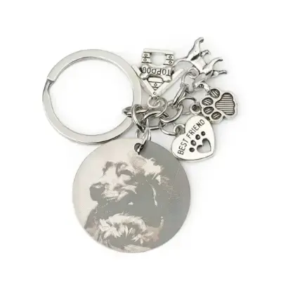 wanapix Llavero original perro personalizado con nombre