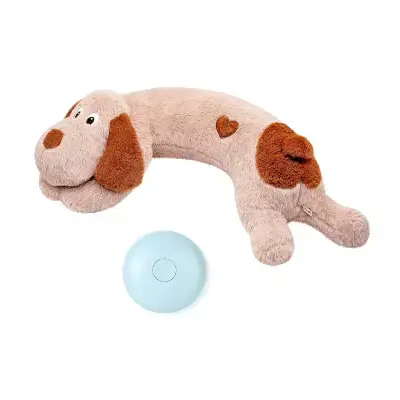 weok Juguete de peluche con latido del corazón para cachorros perros