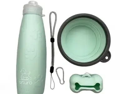 Accesorios de Comida para Bichón Maltés 7 aparkan Botella 600ml Comedero de Silicona para Perros