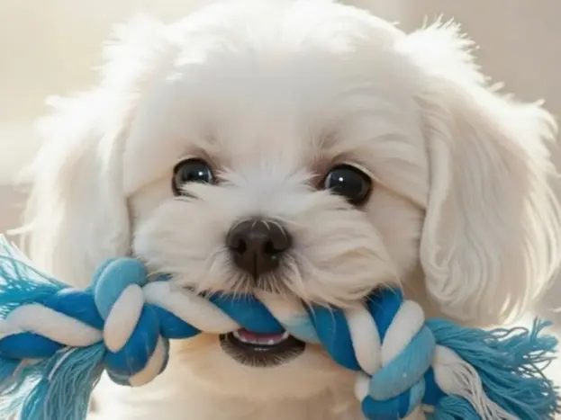 Fotos de Bichón Maltés Toy: desde Cachorro hasta Adulto 13 perro bichon maltes toy pelo corto blanco