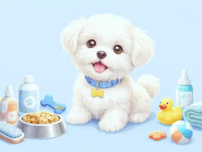 cuidados a un Bichón Maltés cachorro