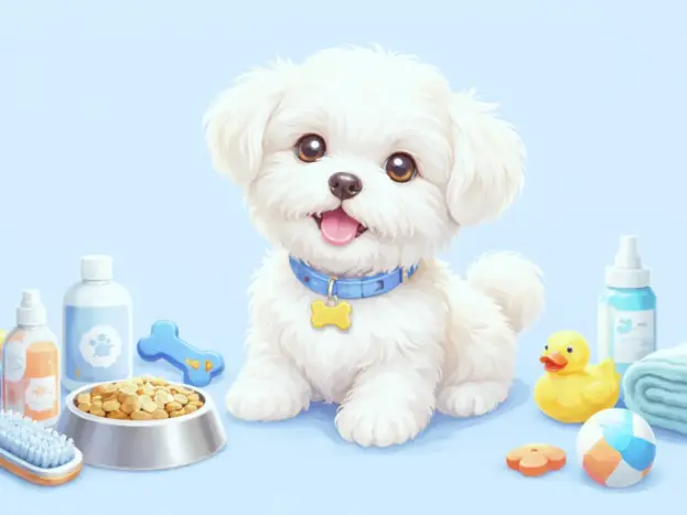 cuidados a un Bichón Maltés cachorro