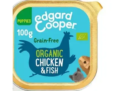 Edgard & Cooper latas Comida Húmeda bio para Perros Cachorros Pollo y Pescado