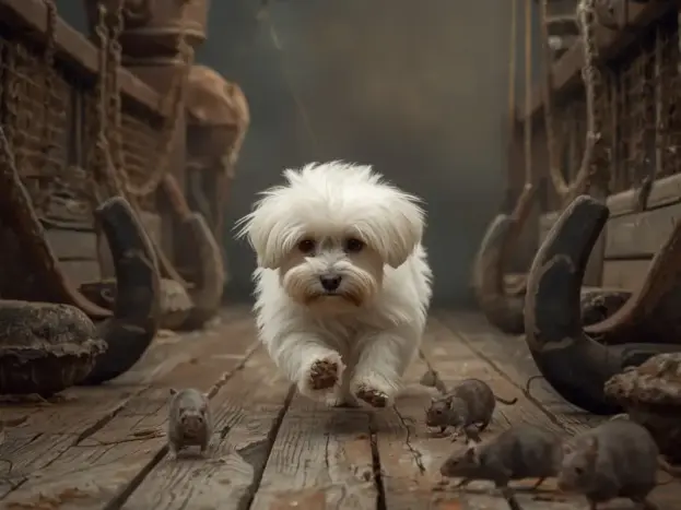 perro maltes origen cazador de ratas en los barcos