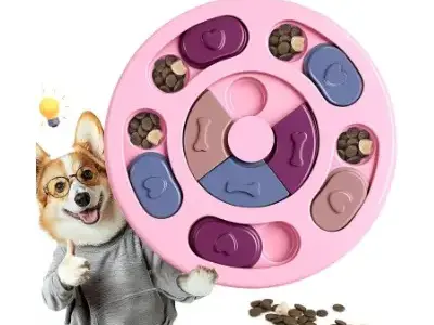 33+ Accesorios de Color Rosa para Bichón Maltés (al Estilo Barbie) 34 comedero rosa Interactivo para Perros