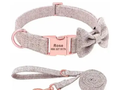 33+ Accesorios de Color Rosa para Bichón Maltés (al Estilo Barbie) 12 petartist collar correa personalizado rosa perro bichon maltes comprar