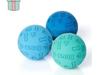 Regalos de Cumpleaños para Perros Bichón Maltés 25 Snug Pelotas de Goma para Perros pequeños