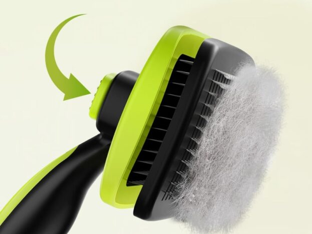 Pecute Cepillo Autolimpiable para Mascotas 4 pecute cepillo mascotas con boton autolimpieza