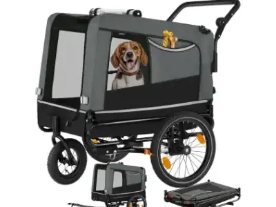 tectace Remolque Bici Carrito Perros Plegable oferta amazon