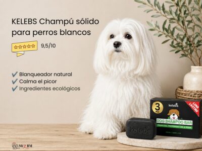 kelebs champu solido para perros blancos review opiniones